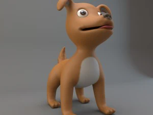 cartoon dog 3D Model