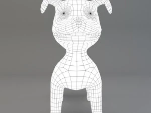 cartoon dog 3D Model