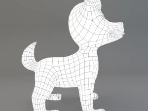 cartoon dog 3D Model