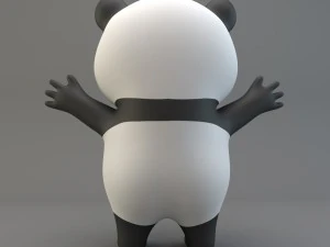 cartoon panda 3D Model