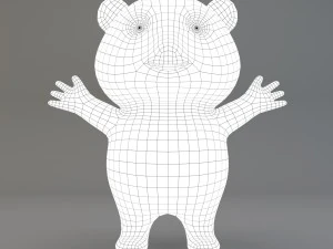 cartoon panda 3D Model