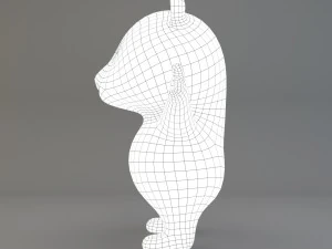 cartoon panda 3D Model