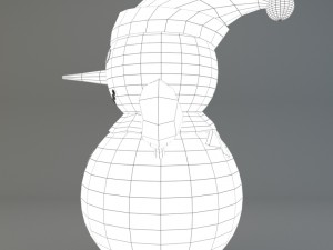 cartoon snowman 3D मॉडल