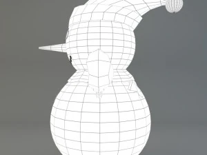 cartoon snowman 3D Model