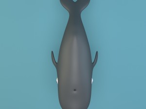 cartoon whale 3D Model