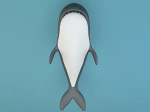 cartoon whale 3D Model