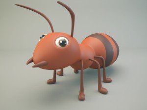 cartoon ant Modelo 3D