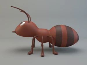 cartoon ant 3D Model