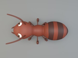 cartoon ant Modèle 3D