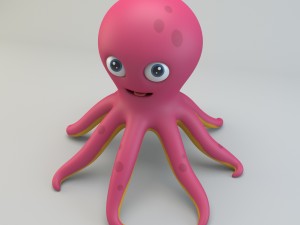 cartoon octopus Modèle 3D