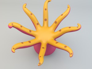 cartoon octopus Modèle 3D