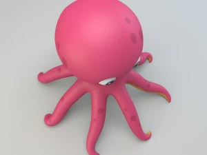 cartoon octopus 3D Model
