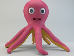 cartoon octopus Modèle 3D
