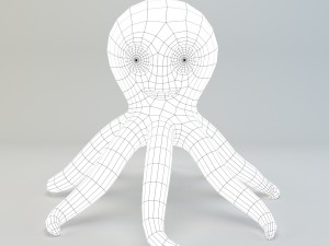 cartoon octopus Modèle 3D