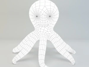 cartoon octopus 3D Model