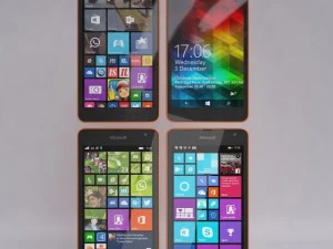 microsoft lumia 535 orange 3D Model