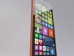 microsoft lumia 535 orange 3D-Modell