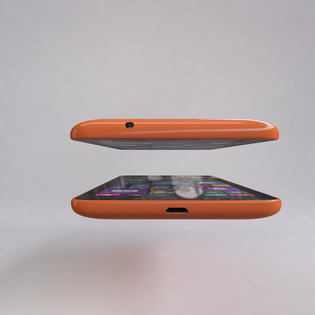 microsoft lumia 535 orange 3D Модель in Телефоны 3DExport