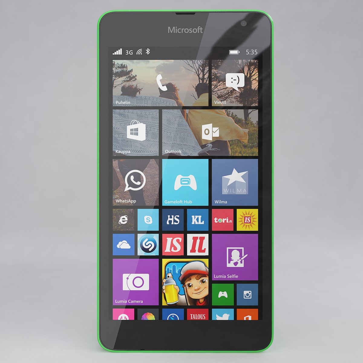 Microsoft Lumia 535 Green 3D Модель In Телефоны 3DExport