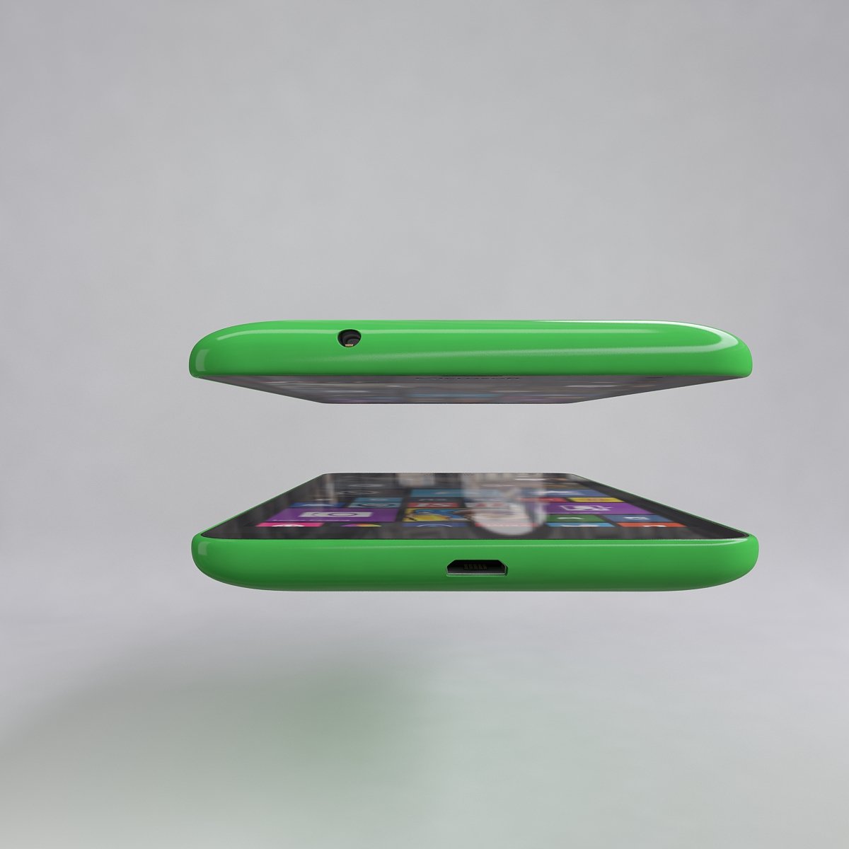 microsoft lumia 535 green 3D Модель in Телефоны 3DExport