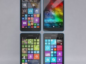 microsoft lumia 535 blue 3D Модель