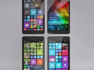microsoft lumia 535 white 3D Model