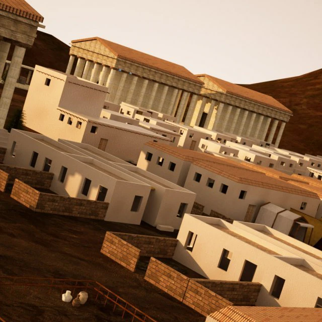 greek roman arab city 3D Model .c4d .max .obj .3ds .fbx .stl .blend 