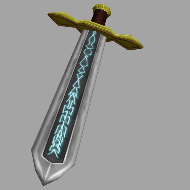 runed broadsword 3D 모델 .c4d .max .obj .3ds .fbx .stl .blend 