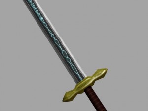 runed broadsword 3D 모델