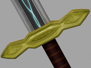 runed broadsword 3D Model