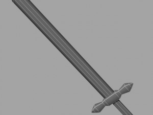 runed broadsword 3D 모델