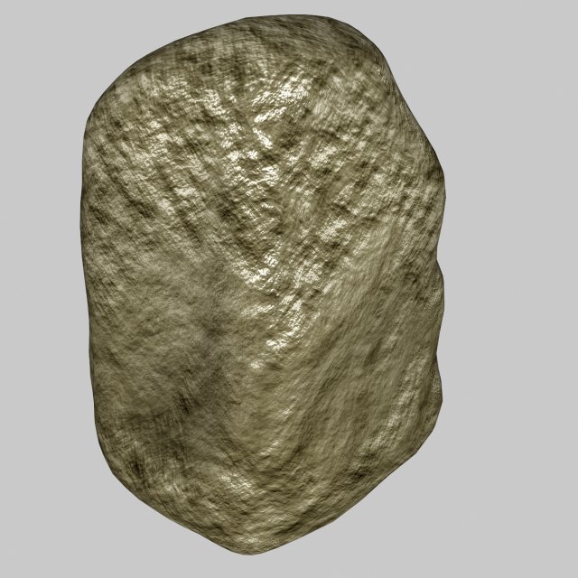 low poly boulder 3D Model .c4d .max .obj .3ds .fbx .stl .blend 