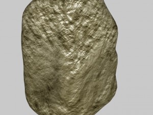 low poly boulder Modèle 3D