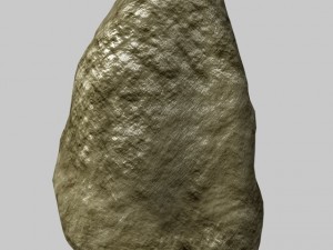 low poly boulder 3D Model