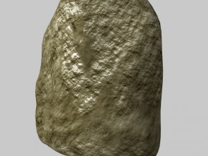 low poly boulder 3D Model