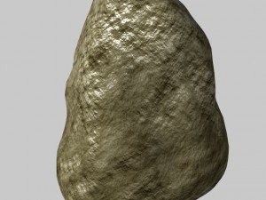 low poly boulder 3D Model