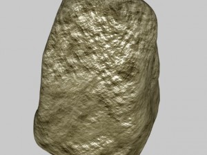 low poly boulder 3D Model