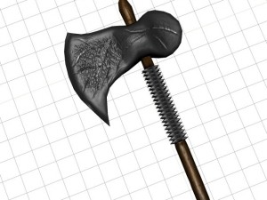 fantasy axe Modèle 3D