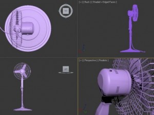 electric fan Model 3D
