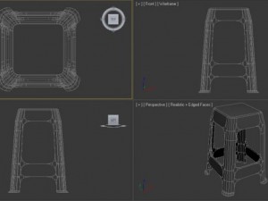 plastic chair Model 3D