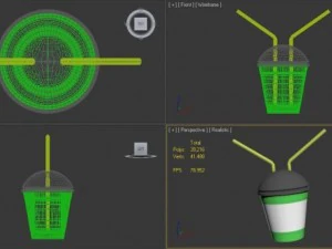 Plastikbecher 3D Modell