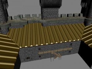 brick castle Model 3D