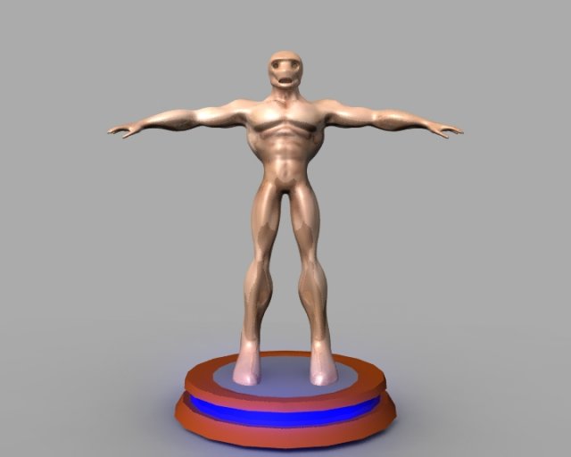 male alien 3D Model .c4d .max .obj .3ds .fbx .stl .blend 