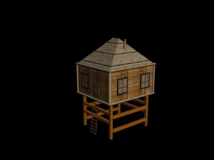 tropical house 3D Model