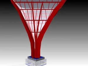 steel tree 3D Model