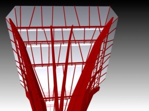 steel tree Modello 3D