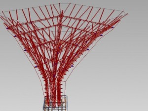 steel tree Modello 3D