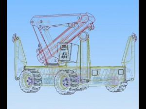 mini crane 3D Model
