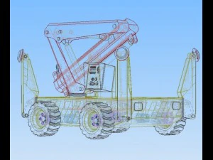 mini crane 3D Model