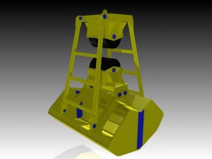 clamshell buckets 3D Модель